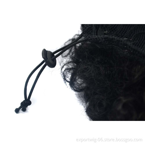 8inch Short Afro Puff Synthetic Hair Bun High Temperature Fiber Ponytail Kinky Curly Clip in Hair Extension Kinky Puff Hair Bun